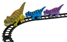 Dino Express T-Rex - The Dinosaur Farm - Wild Republic - T-rex - dinosaur train - train - t-rex train - train set- dinosaur train set- dinosaur toy- dinosaur figures- toys