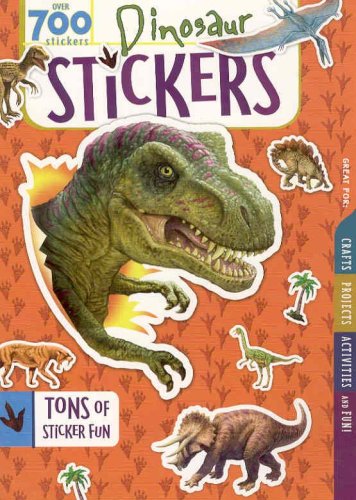Dinosaur sticker book over 700 stickers- the dinosaur farm- dalmatian press- dinosaur stickers - dinosaur sticker book -dinosaur activity book