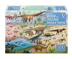 Discover the amazing age of dinosaurs with this 300-piece jigsaw and fold-out dinosaur timeline. A sturdy gift box contains a stylishly-illustrated jigsaw showing a selection of dinosaurs - all with their names and when they lived. The richly detailed, fold-out timeline charts dinosaurs from the Triassic to the Cretaceous period. On the reverse, the dinosaurs are shown with more information about where each one lived, how big they were, what they ate and other fascinating facts.