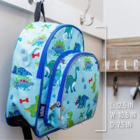 Your little one will be the talk of the playground with the Wildkin 12 Inch Backpack! The front zippered compartment is insulated, easy-to-clean, and food-safe – perfect for storing lunches and snacks. Its just-right size is perfect for packing diapers, wipes, a change of clothes, and more. As always, all of Wildkin’s 12 Inch Backpacks feature vibrant, playful patterns, so your child will love this fun new addition to their school and travel gear. Each 12 Inch Backpack was designed to coordinate with other Wildkin gear, so go ahead and make a theme out of it! From nap mats to lunch bags, your child will love having their favorite designs with them on-the-go.