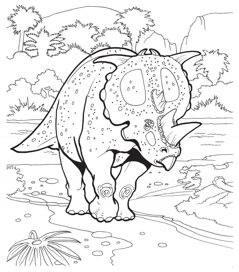 Dinosaurs coloring book dover