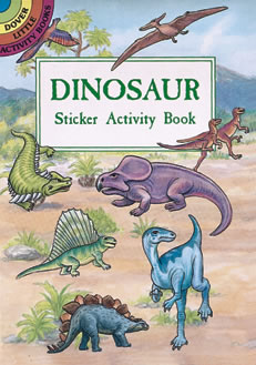 Dinosaur Sticker Activity book dover the dinosaur farm