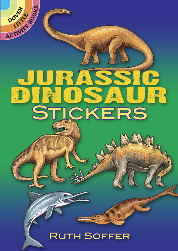 Jurassic Dinosaur Stickers dover the dinosaur farm