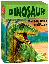 Dinosaur-match-up-game-and -puzzle-the-dinosaur-farm-peaceable-kingdom