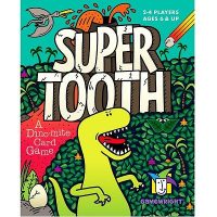 Super-tooth-dinosaur card-game-gamewright-the-dinosaur-farm