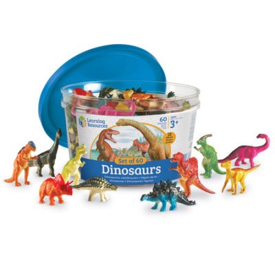 set of 60 dinosaurs learning reasources the dinosaur farm