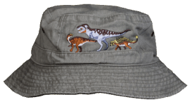 Dino Bucket Hat green wild cotton atlas the dinosaur farm EM152-Dino-Boy-bucket