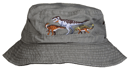 Dino Bucket Hat green wild cotton atlas the dinosaur farm EM152-Dino-Boy-bucket