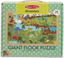 natural play giant floor puzzle melissa and doug the dinosaur farm 35 pieces