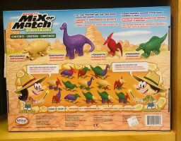 Magnetic Mix or match dinosaurs set 2 the dinosaur farm back