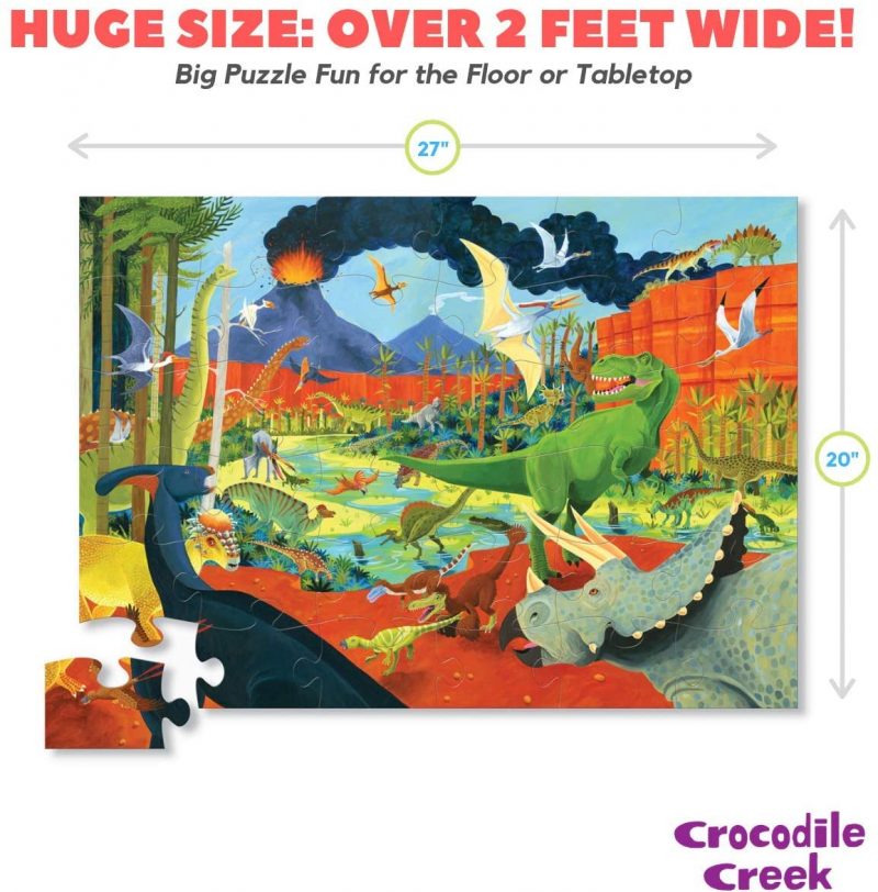 Corcodile creek land of dinosaurs puzzle the dinosaur farm 36 pices