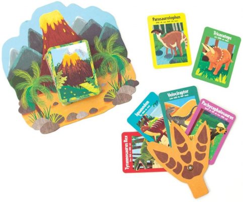 Dinosaur fun go fish card game cards