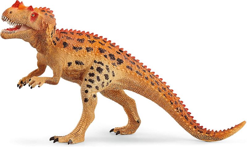 DESIGNED FOR PLAY. The Ceratosaurus dinosaur toy from Schleich features a movable jaw and is a handheld, lifelike model of the prehistoric dinosaur DETAILED and REALISTIC. Schleich dinosaur toys are modeled in the finest and most realistic detail to help children learn while they play PART OF A GROWING PLAY WORLD The Ceratosaurus is part of the toy Dinosaurs collection of figurines and playsets from Schleich and is a great gift for boys and girls ages 4 through 12 BUILT TO LAST As an 85-year-old German toy company, our toys are manufactured with the highest standard of quality and safety and all products and materials meet or exceed the strictest applicable safety requirements EXPERT APPROVED “Schleich playsets and figurines inspire kids to play imaginatively: an essential part of healthy childhood development so often overlooked in today’s fast-paced world.” - Dr. Sandra Stone, open-ended play expert