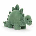 Gorgeously grassy, with a huggable hump, it's friendly Fossilly Stegosaurus! This delightful dino has soft, foldy spines, chunkity paws and a long, loping tail. Groovy in green and fond of foliage, this squishy stego is ready to ramble! Fossily Stegosaurus measures about 6" x 5" Tested to and passes the European Safety Standard for toys: EN71 parts 1, 2 & 3, for all ages. Suitable from birth. Hand wash only; do not tumble dry, dry clean or iron. Not recommended to clean in a washing machine.