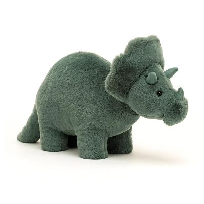 Fossilly Triceratops jelley cat the dinosaur plush