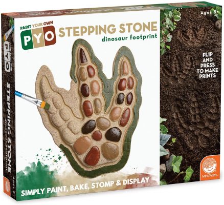Paint your own Dinosaur footprint stepping stone