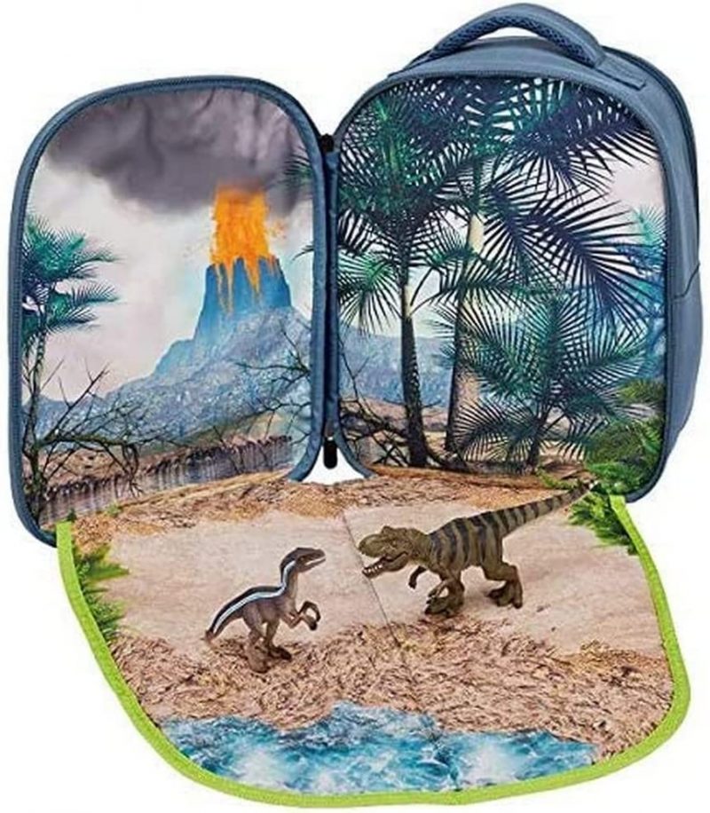 Mojo - Prehistoric Life Backpack and Playmat Mojo Fun - Highly detailed and hand painted Animals, Birds, Sea Life and Dinosaurs. The word Mojo literally means "inner magic". Mojo's aim is to awaken that inner magic in everyone, to reveal the child that lies within us all. COMPLETE PLAYWORLD: This well designed backpack playset from MOJO has a front side unfolding playmat with a fun jurassic theme. In the backpack storage compartment there are 2 high-quality, hand painted dinosaur figurines and an exclusive MOJO collectors booklet for children to preview the entire collection of MOJO figurines and learn about animals. PREHISTORIC ANIMAL COLLECTION: This backpack playset includes a T-Rex and Velociraptor figurine which are part of a large assortment of animal figurines from our MOJO Prehistoric Extinct Animals Collection. Collect them all! SAFETY TESTED & GUARANTEED: All MOJO figurines are produced with the highest specifications using only the finest materials. All our figurines exceed all global testing requirements and are regularly tested to ensure child safety and continuous quality assurance. Part of the Prehistoric Series by Mojo. The art work and detail are beautiful on this hand painted figure. Made of durable synthetic material. Hand Painted. Product Code: MOJO-387723