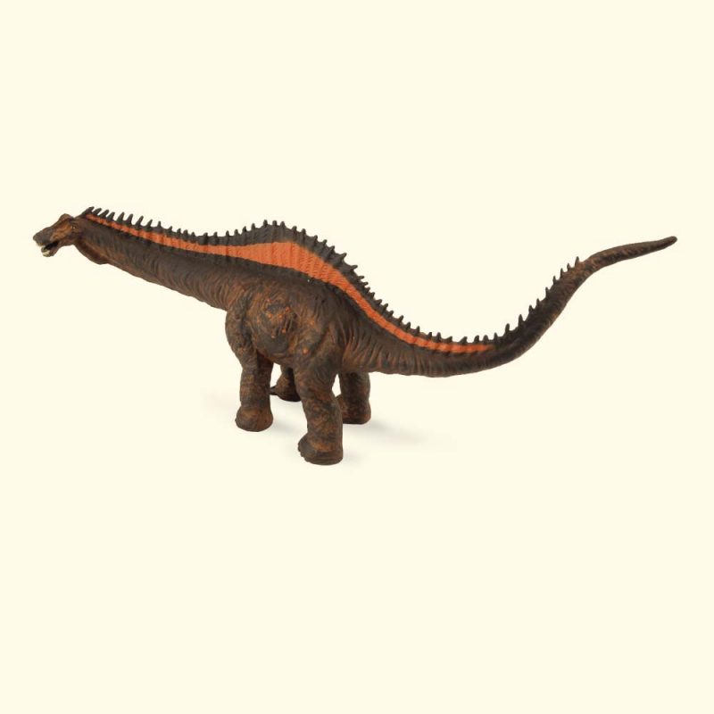 Diet: Herbivorous Period: Lower Cretaceous Meaning: Rebbach Lizard Fun Facts: Rebbachisaurus had long spines along its back that may have formed a “sail”.