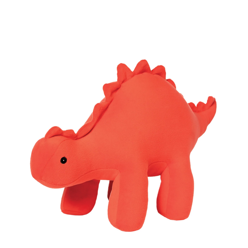 Named for their velvety soft fabrics, Gummy is part of the Velveteen dinosaur collection. Gummy Stegosaurus measures 16 inches from head to tail. These Velveteen Dinos are weighted, providing extra comfort. Picked as one of the Best Toys from Toy Fair 2020 by Fatherly. For Kids of All Ages Measures 16L X 6W X 9.5H Surface wash only This product meets or exceeds EN71 and CPSIA safety regulations