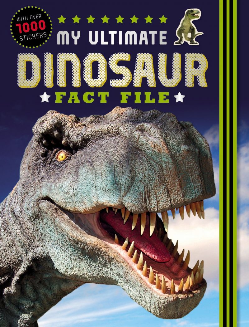 My Ultimate Dinosaur Fact File is packed full of incredible dinosaur facts and stickers. Brimming with cool facts about dinosaurs and fossils, this book showcases bright photographs that will delight children. They will love using the photographic stickers to create a sticker file they can keep forever! In addition, the elastic fastening on the cover helps kids to keep their stickers safe.