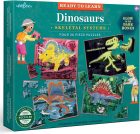 eeBoo: Ready to Learn Dinosaurs Skeletal Systems, Four 36 Piece Puzzles, Glow in The Dark Bones, Puzzle Size is 12 X15inches Once Completed, for Ages 4 and up